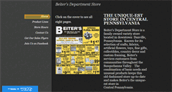 Desktop Screenshot of beitersdepartmentstore.com